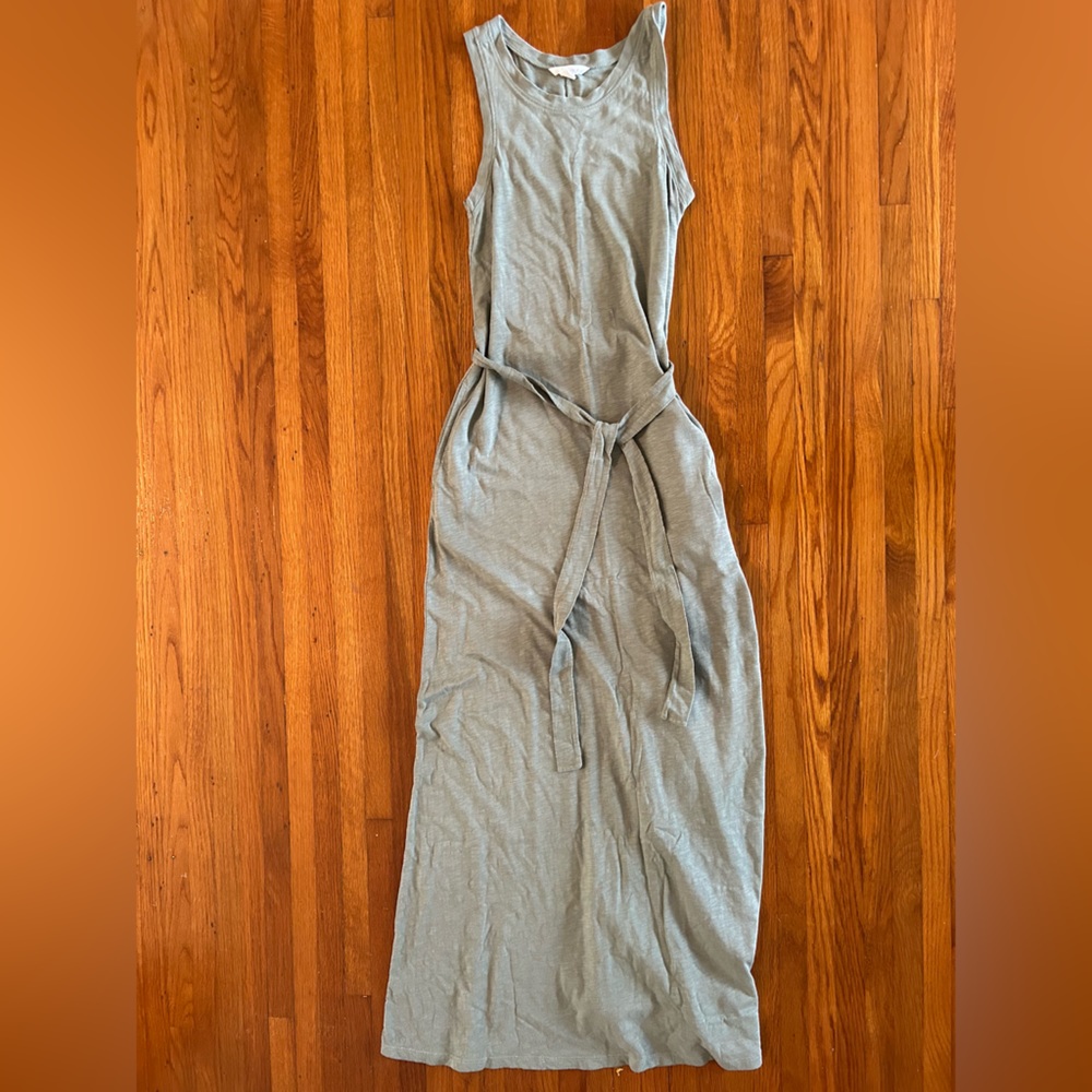 Caslon light green maze dress